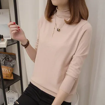 Fashion 2019 New Women's Knitted Sweaters Fashion High Collar Women Cashmere Sweater Knit Turtlneck Pullover Winter Slim Shirts
Fashion 2019 New Women's Knitted Sweaters Fashion High Collar Women Cashmere Sweater Knit Turtlneck Pullover Winter Slim Shirts