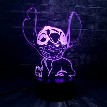 New 2019 3D Night Light LED Lamp Lilo Stitch lamp for kid 7 Colors Change Room Decor Baby Gift Action Figure Decorative Optical 
New 2019 3D Night Light LED Lamp Lilo Stitch lamp for kid 7 Colors Change Room Decor Baby Gift Action Figure Decorative Optical