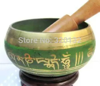 Tibet Copper Crafted Gold Gilt Large Chakra Singing Bowl Meditation GREEN 89mm Diameter Wholesale 2pcs bronze Bowls
Tibet Copper Crafted Gold Gilt Large Chakra Singing Bowl Meditation GREEN 89mm Diameter Wholesale 2pcs bronze Bowls