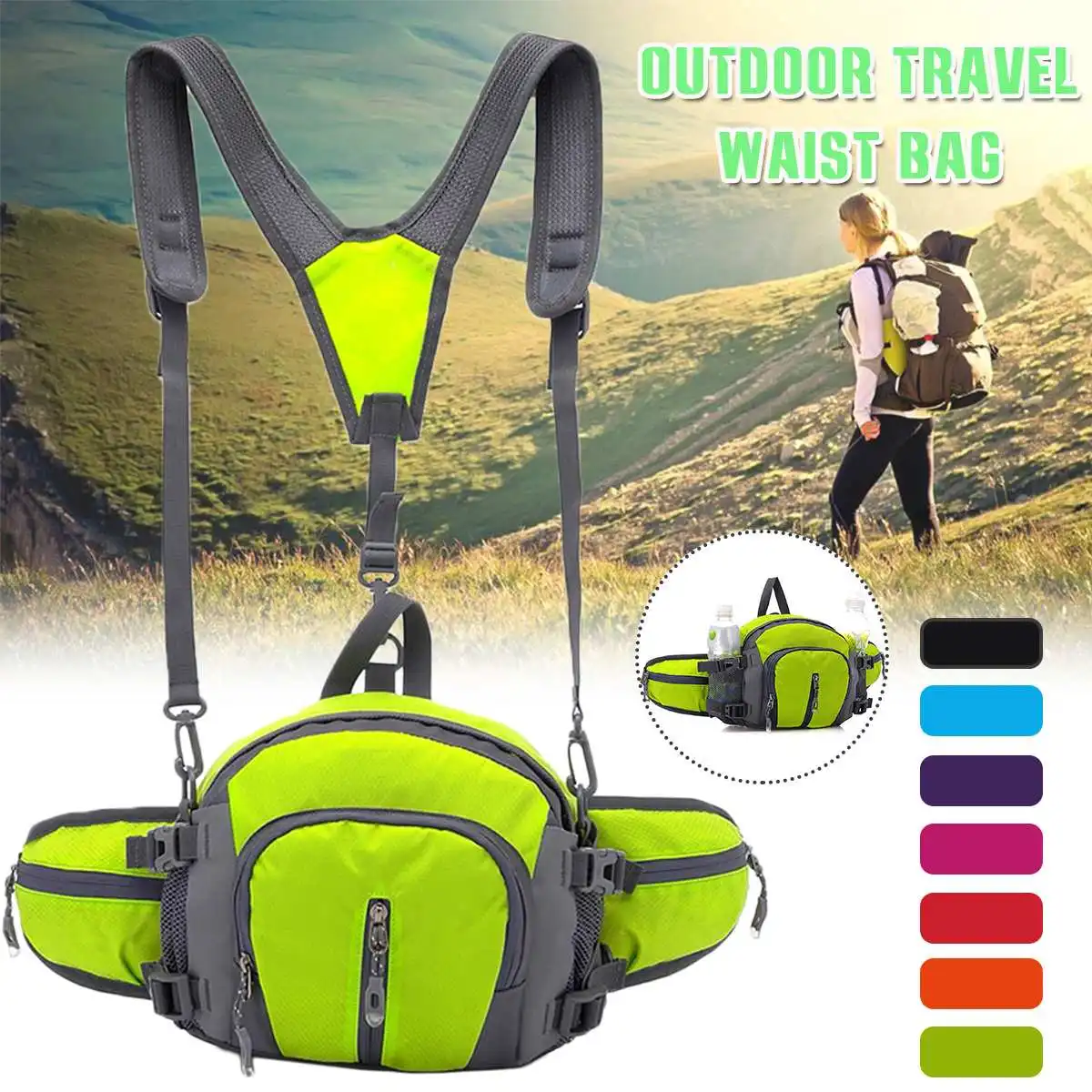 Multifunctional Waist Pack Bag Backpack Shoulder Bag Unisex Fanny Pack for Travel Large Capacity Sports Pouch Belly Bags
Multifunctional Waist Pack Bag Backpack Shoulder Bag Unisex Fanny Pack for Travel Large Capacity Sports Pouch Belly Bags