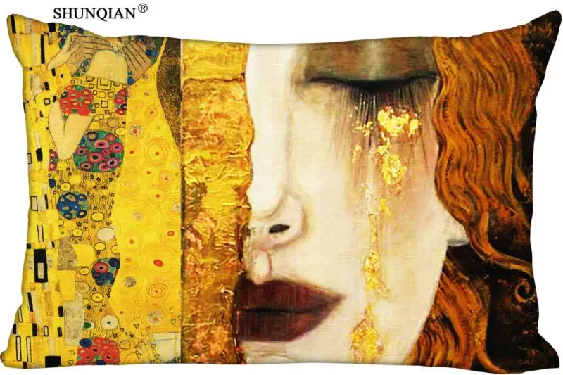 Custom Gustav Klimt Pillowcase Home Living room cushion pillowcase Rectangular Silk Pillowcase Two Sides Printing
Custom Gustav Klimt Pillowcase Home Living room cushion pillowcase Rectangular Silk Pillowcase Two Sides Printing
