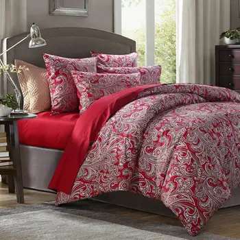 New American style vintage bedding set rich bird print bedding satin 100% cotton duvet cover wrinkle red bed sheet bed skirt
New American style vintage bedding set rich bird print bedding satin 100% cotton duvet cover wrinkle red bed sheet bed skirt