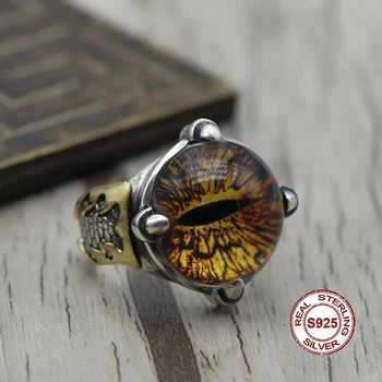 S925 Sterling Silver Men's Ring Personality style classic retro simple Domineering demon eyes open shape Send a gift to love
S925 Sterling Silver Men's Ring Personality style classic retro simple Domineering demon eyes open shape Send a gift to love
