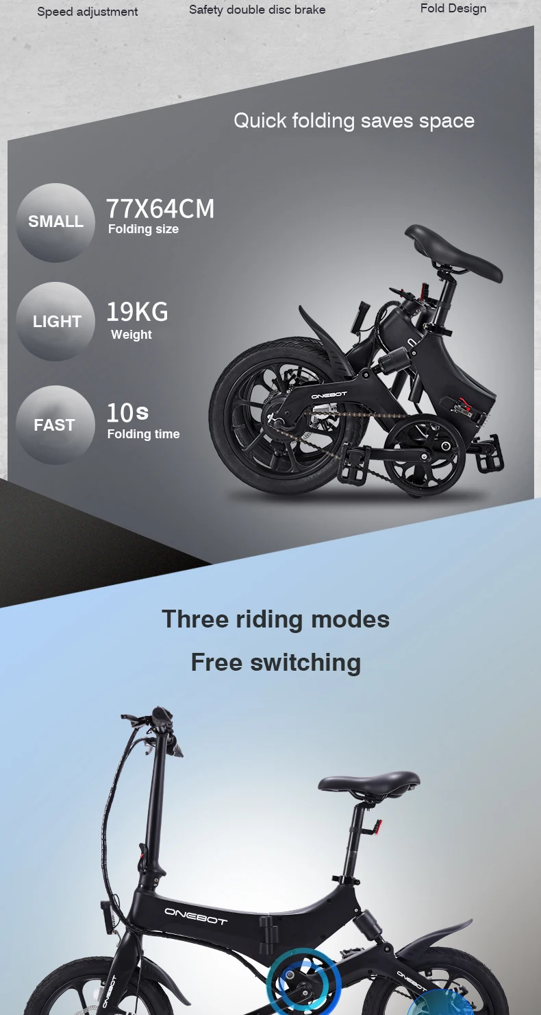 Perfect 16inch electric bike 36V250W motor mini fold city ebike Ultra-light lithium battery boost bicycle smart lcd ebike 1