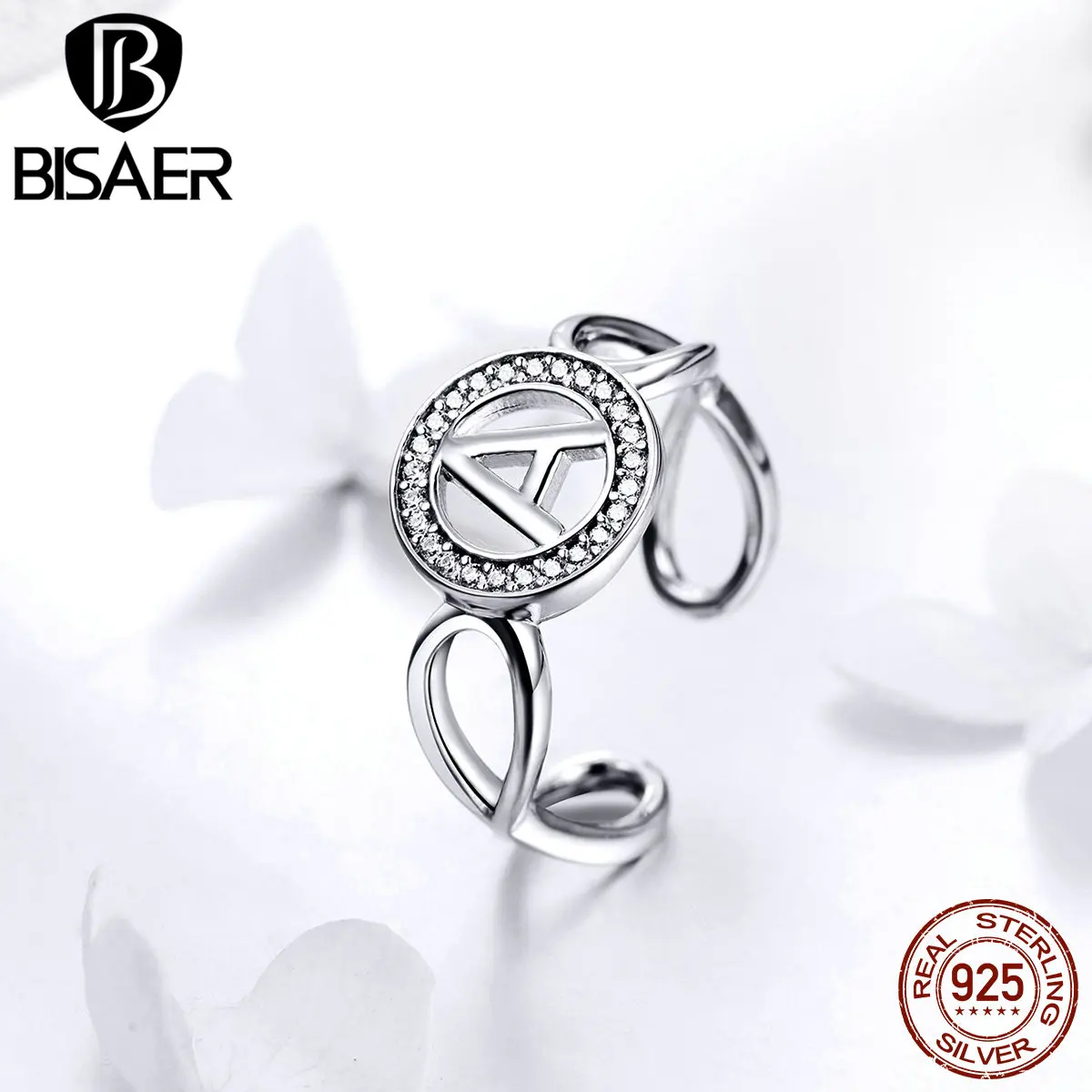 BISAER Exquisite 925 Sterling Silver Unfinite Struggle Women Ring ABLE Adjustable Finger Rings Simple Wedding Jewelry ECR506
BISAER Exquisite 925 Sterling Silver Unfinite Struggle Women Ring ABLE Adjustable Finger Rings Simple Wedding Jewelry ECR506