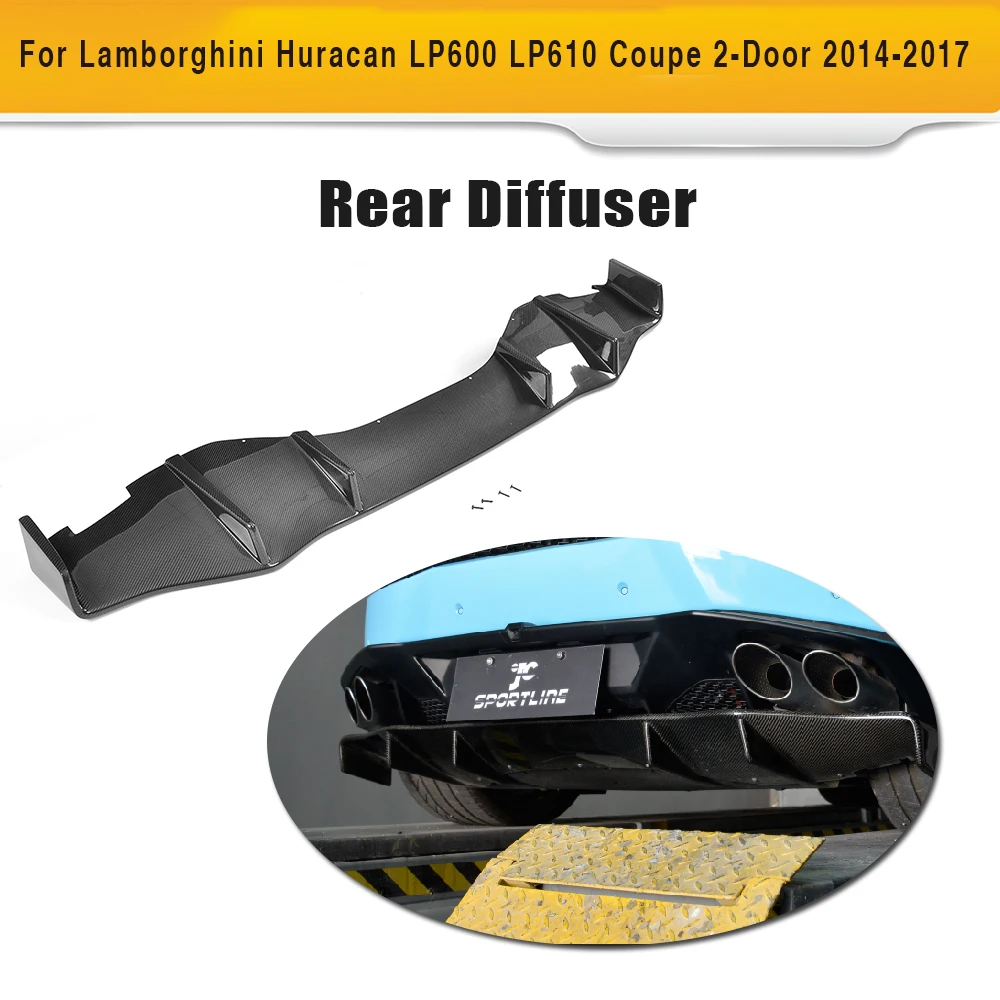 Carbon Fiber Car four outlet Rear Bumper Lip Spoiler Diffuser case for Lamborghini Huracan LP600 LP610 Coupe 2 Door 14-17 DStyle
Carbon Fiber Car four outlet Rear Bumper Lip Spoiler Diffuser case for Lamborghini Huracan LP600 LP610 Coupe 2 Door 14-17 DStyle