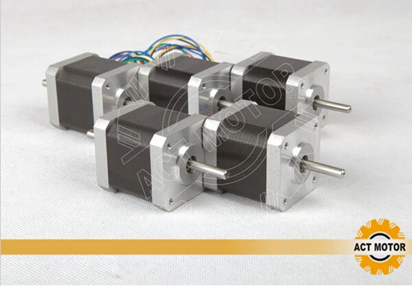 Hot sales ACT 5PCS Nema17 Stepper Motor Dual Shaft 2Ph 70oz-in 48mm 2.5A 300mm Wire CE ROSH ISO
Hot sales ACT 5PCS Nema17 Stepper Motor Dual Shaft 2Ph 70oz-in 48mm 2.5A 300mm Wire CE ROSH ISO