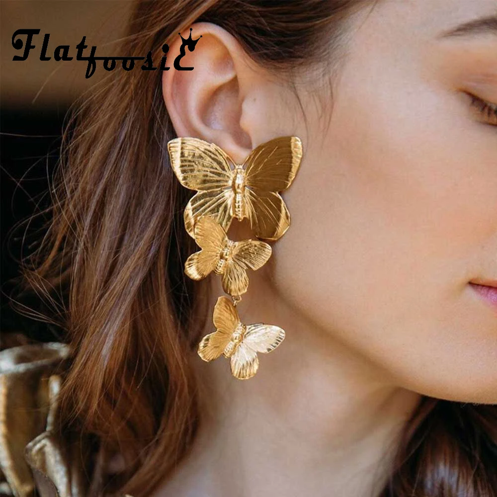 Flatfoosie Trendy New 2019 Bohemian Metal Big Flower Drop Earrings for Women Butterfly Pendant Earring Statement Jewelry Party
Flatfoosie Trendy New 2019 Bohemian Metal Big Flower Drop Earrings for Women Butterfly Pendant Earring Statement Jewelry Party