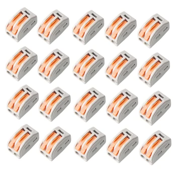 5/10/20PCS 32A Reusable Spring Lever 2 Way Electrical Connectors Wire Block Clamp Terminal Block Cable
5/10/20PCS 32A Reusable Spring Lever 2 Way Electrical Connectors Wire Block Clamp Terminal Block Cable
