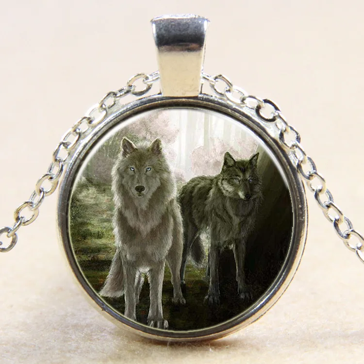 Новое модное ожерелье-подвеска с животными из волков для девочек и мальчиков |