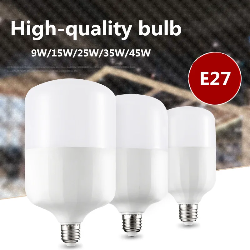 led energy-saving light bulb E27 super bright home bulb white high power 9W 15W 25W 35W 45W pure white shade Home improvement
led energy-saving light bulb E27 super bright home bulb white high power 9W 15W 25W 35W 45W pure white shade Home improvement