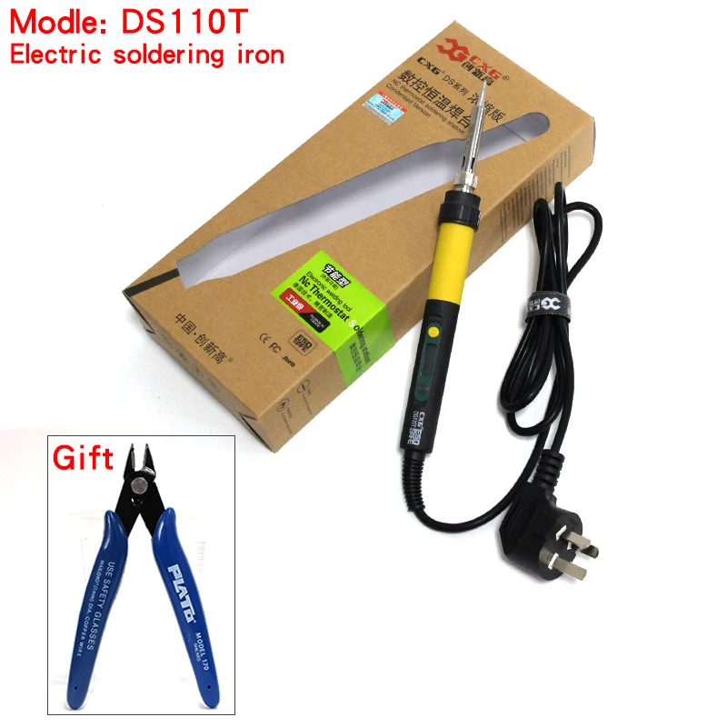 2017 high quality Digital LCD Electric soldering iron 110W CXG DS110T Adjustable temperature same as GS110D free shipping 
2017 high quality Digital LCD Electric soldering iron 110W CXG DS110T Adjustable temperature same as GS110D free shipping