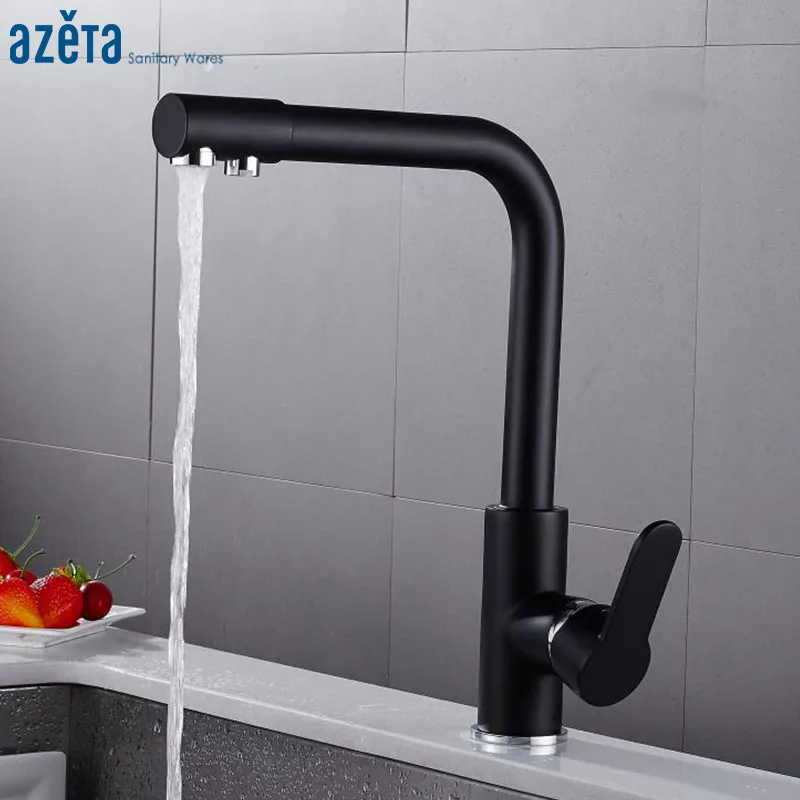 Кухонный Смеситель Azeta AT8808B кухонный кран с фильтрованной водой поворот на 360