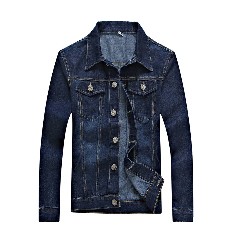 Spring Autumn Men Denim Jacket Button Opening Slim Tops Stylish Simplicity Dark Blue Male Outerware Trend Boy Recommended
Spring Autumn Men Denim Jacket Button Opening Slim Tops Stylish Simplicity Dark Blue Male Outerware Trend Boy Recommended