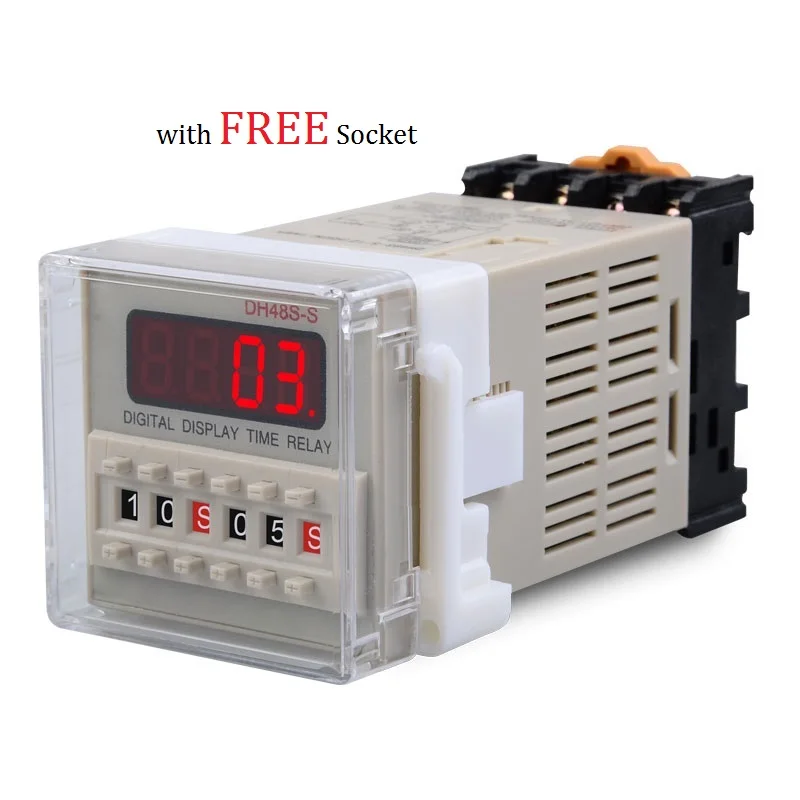 Industrial Timer Relay Digital Timer Switch AC DC Three Phase 12V 220V 380V Din Rail Mounting Relay for Factory Electric Cabinet
Industrial Timer Relay Digital Timer Switch AC DC Three Phase 12V 220V 380V Din Rail Mounting Relay for Factory Electric Cabinet