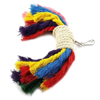 AINY-Parrot Colorful Rope Toy - Perfect Bird Cage Toy for Playing and Preening Fits Small to Medium Birds
AINY-Parrot Colorful Rope Toy - Perfect Bird Cage Toy for Playing and Preening Fits Small to Medium Birds