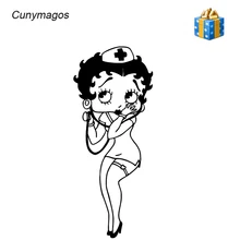 Betty Boop медсестра мультфильм Декор виниловые наклейки автомобиль