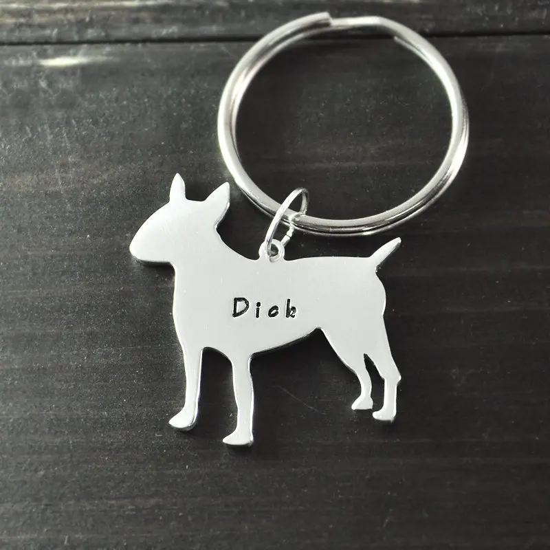 Pit Bull Terrier keychain dog key chain alloy hand cut Pit Bull Terrier pendant dog keyring
Pit Bull Terrier keychain dog key chain alloy hand cut Pit Bull Terrier pendant dog keyring