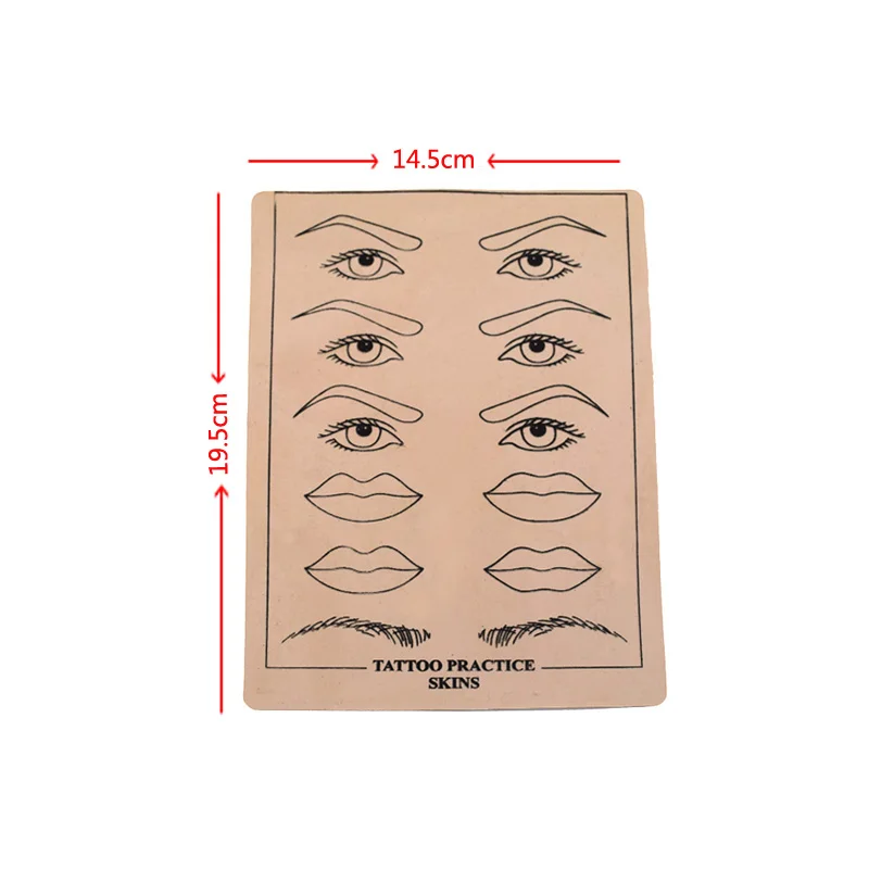 Tattoo Practice Skin 3D Cosmetic Permanent Makeup Eyebrow Eye Practice Skin