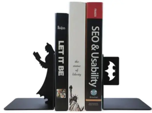 Creative Black Love Reading Batmen Metal Bookend Shelf Bookend Holder Office School Supplies Stationery Gift Home decoration
Creative Black Love Reading Batmen Metal Bookend Shelf Bookend Holder Office School Supplies Stationery Gift Home decoration