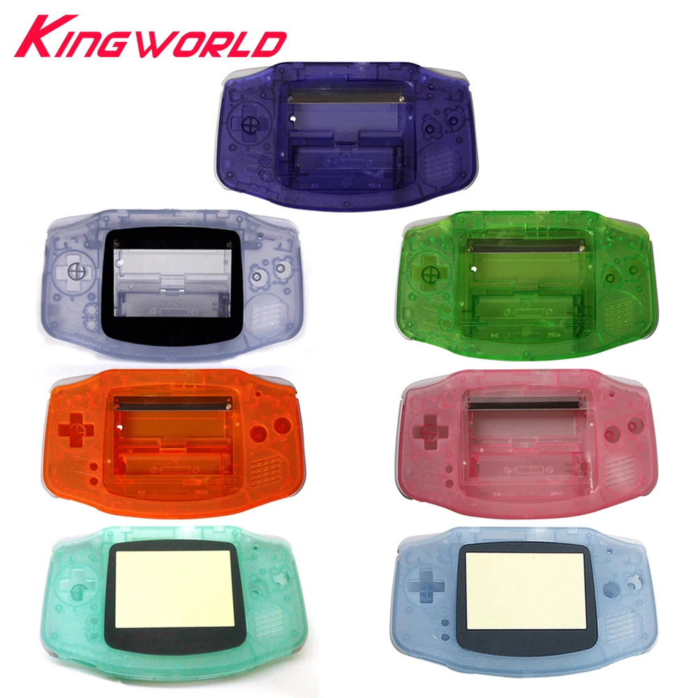 

50sets High quality Plastic Shell Case Housing Screen Shell For G-ameboy Advance For G-BA Luminous case Cover