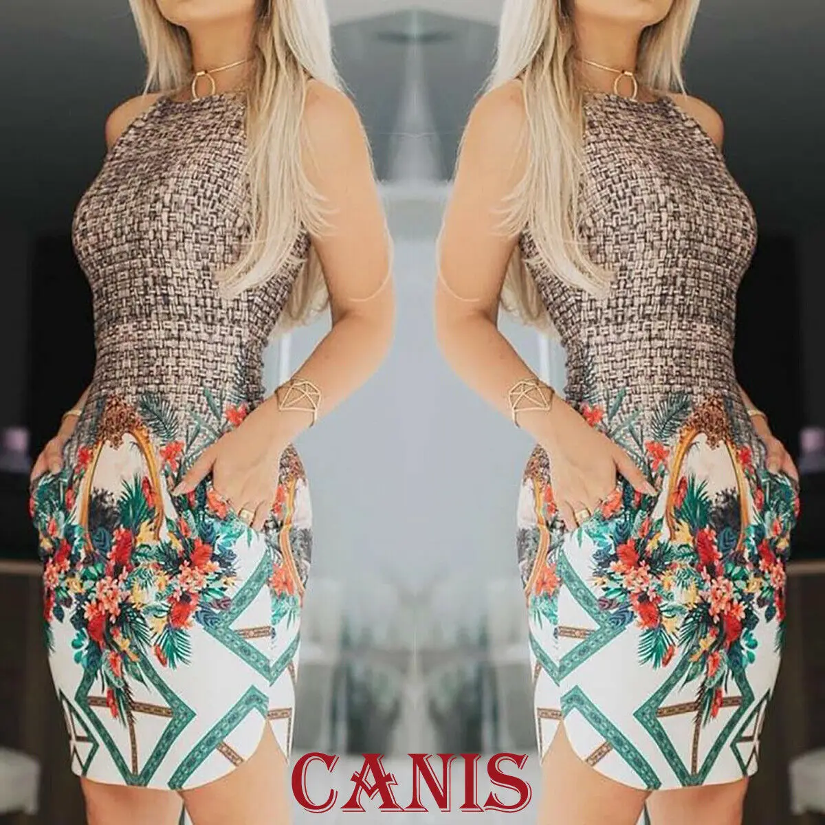 OL Style Women's Bodycon Houndstooth Vintage Floral Stitching Formal Business Stretch Pockets Cocktail Party Mini Split Dress
OL Style Women's Bodycon Houndstooth Vintage Floral Stitching Formal Business Stretch Pockets Cocktail Party Mini Split Dress