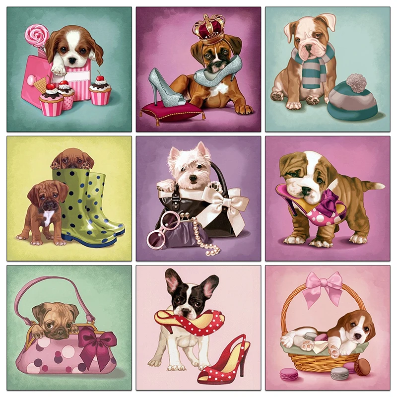 5D Diy Diamond Painting Cross Stitch Diamond Embroidery Bulldog & Lovely Dog Baby Diamond Mosaic Full Rhinestone Needlework
5D Diy Diamond Painting Cross Stitch Diamond Embroidery Bulldog & Lovely Dog Baby Diamond Mosaic Full Rhinestone Needlework