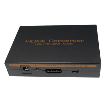 

1080P HDMI Audio Extractor HDMI To HDMI /Optical Toslink(SPDIF) /RCA(L/R) Stereo Analog Outputs Video Audio Splitter Converter