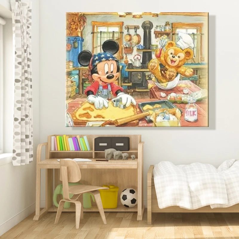 Diy paints by numbers picture painting by numbers with kits Mickey Mouse Children's room decorative hanging pictures Amusing
Diy paints by numbers picture painting by numbers with kits Mickey Mouse Children's room decorative hanging pictures Amusing