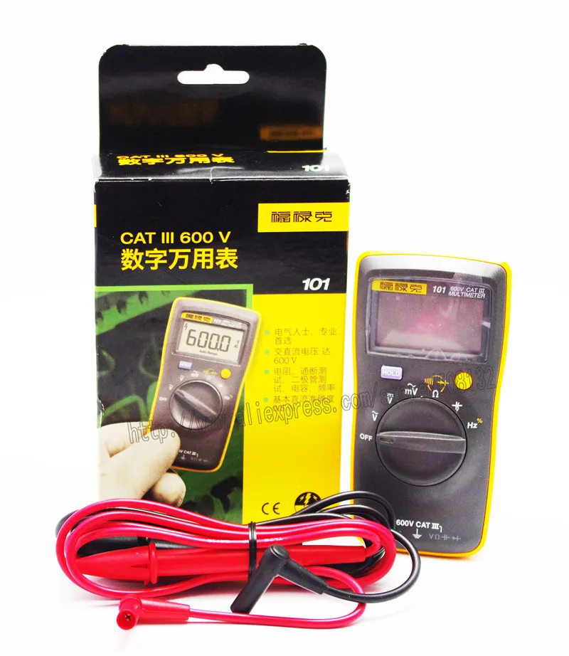 Fluke 101 Basic Palm-sized Mini Pocket auto range Digital Multimeter for AC/DC Voltage Resistance Capacitance
Fluke 101 Basic Palm-sized Mini Pocket auto range Digital Multimeter for AC/DC Voltage Resistance Capacitance