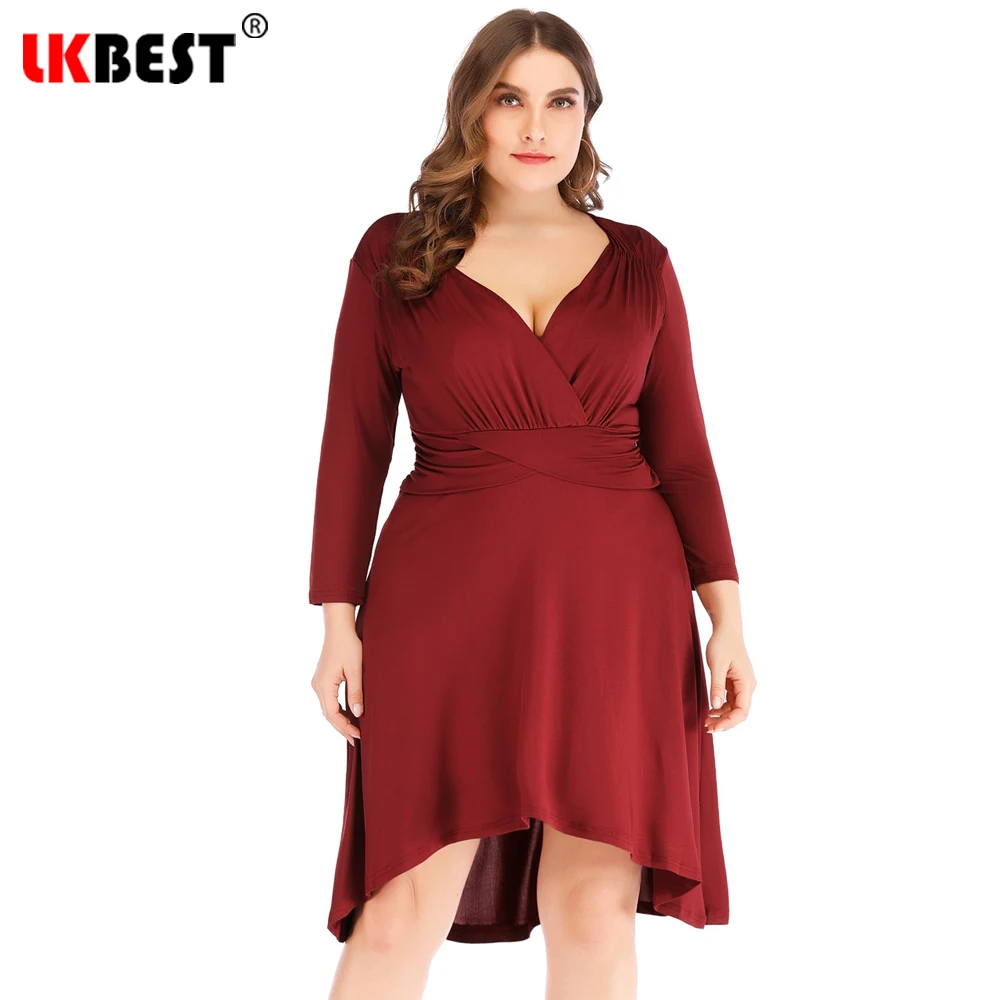 LKBEST New Summer Women Sexy V Neck Dress Length Sleeve Women Party Dresses 2019 Brand Fashion women clothing Dresses L-5XL L27
LKBEST New Summer Women Sexy V Neck Dress Length Sleeve Women Party Dresses 2019 Brand Fashion women clothing Dresses L-5XL L27