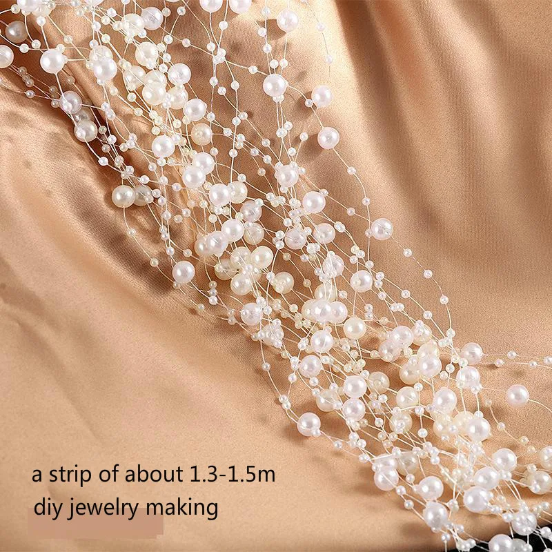 Pearl Tassel Chain 1.3-1.5m Supplies For Jewelry Making Diy Hand Made Accessories Wedding Decoration Jewelry Materials
Pearl Tassel Chain 1.3-1.5m Supplies For Jewelry Making Diy Hand Made Accessories Wedding Decoration Jewelry Materials