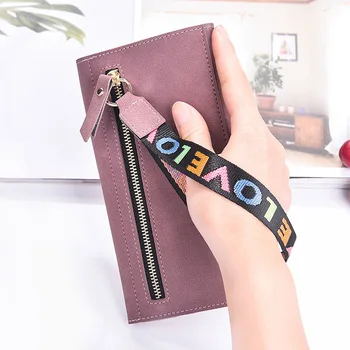 Women Matte PU 3 Fold Zippered Long Wallet with Strap Student Money Purse Cards Organizer Bag Clutch AB@W3 Women bag
Women Matte PU 3 Fold Zippered Long Wallet with Strap Student Money Purse Cards Organizer Bag Clutch AB@W3 Women bag