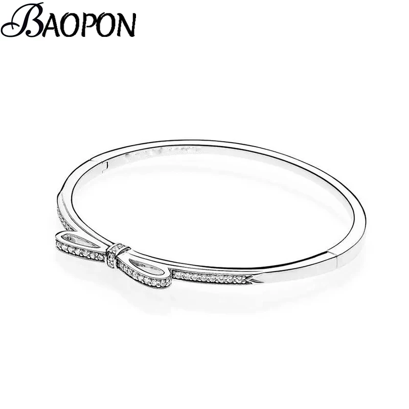 BAOPON 2019 New Silver Plared Bow-Knot Shape Fine Bangles Pulseira Jewelry Charm Bracelets & Bangles for Women Gift
BAOPON 2019 New Silver Plared Bow-Knot Shape Fine Bangles Pulseira Jewelry Charm Bracelets & Bangles for Women Gift