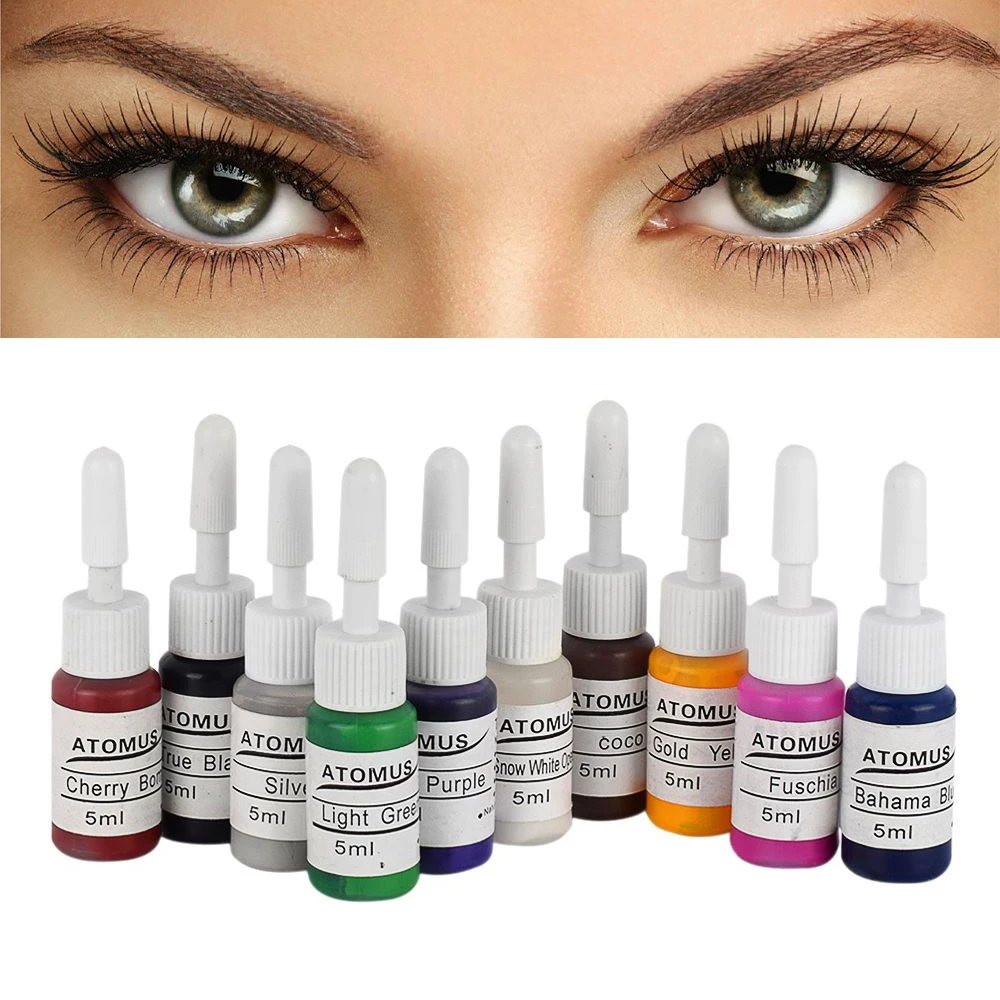 10pcs Body Art Paint Tattoo Ink Permanent Makeup Eyebrow Party Festival Halloween Cosplay Kids Face Paint UV Glow Painting TSLM1
10pcs Body Art Paint Tattoo Ink Permanent Makeup Eyebrow Party Festival Halloween Cosplay Kids Face Paint UV Glow Painting TSLM1