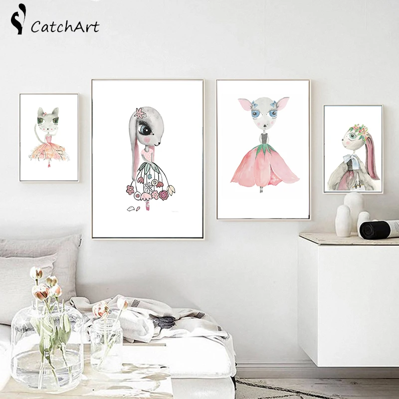 Nordic Watercolor Cartoon Fairy Mouse Elf Swing Girls Angel Canvas Painting Animal Poster Baby Kids Room Decoration Wall Picture
Nordic Watercolor Cartoon Fairy Mouse Elf Swing Girls Angel Canvas Painting Animal Poster Baby Kids Room Decoration Wall Picture