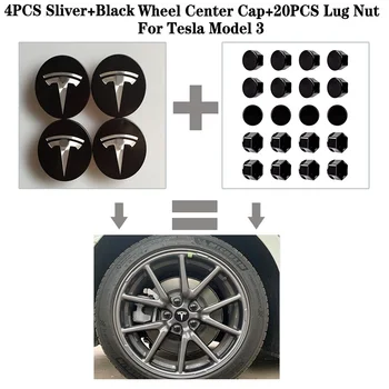 For Tesla Model 3 Sliver+Black Stainless Steel Wheel Center Caps Hub Cover+20 Pcs Wheel Lug Nut Covers
For Tesla Model 3 Sliver+Black Stainless Steel Wheel Center Caps Hub Cover+20 Pcs Wheel Lug Nut Covers