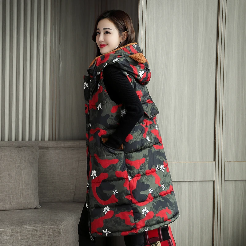 New Autumn Winter Vest Women Waistcoat 2018 Female Sleeveless Jacket Hood Warm Long Vest Jacket Colete Feminino Plus Size 3XL
New Autumn Winter Vest Women Waistcoat 2018 Female Sleeveless Jacket Hood Warm Long Vest Jacket Colete Feminino Plus Size 3XL