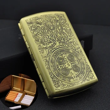 12 Cigarette )Unique Retro Metal Constantine Cigarette Case Bronze Cigarette Case Copper Carving Cigarette Box Smoker Men's Gift
12 Cigarette )Unique Retro Metal Constantine Cigarette Case Bronze Cigarette Case Copper Carving Cigarette Box Smoker Men's Gift