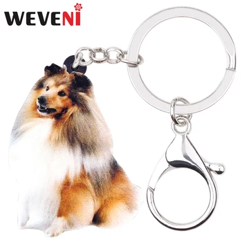 WEVENI Acrylic Rough Collie Dog Key Chains Keychains Pendant Fashion Jewelry For Women Girl Bag Car Wallet Animal Charms Bijoux
WEVENI Acrylic Rough Collie Dog Key Chains Keychains Pendant Fashion Jewelry For Women Girl Bag Car Wallet Animal Charms Bijoux