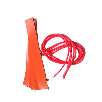 60*480*1.5mm 120v 100w silicone band heater for tank 2 metal spring 1000mm lead wire come out from middle of 480mm side
60*480*1.5mm 120v 100w silicone band heater for tank 2 metal spring 1000mm lead wire come out from middle of 480mm side