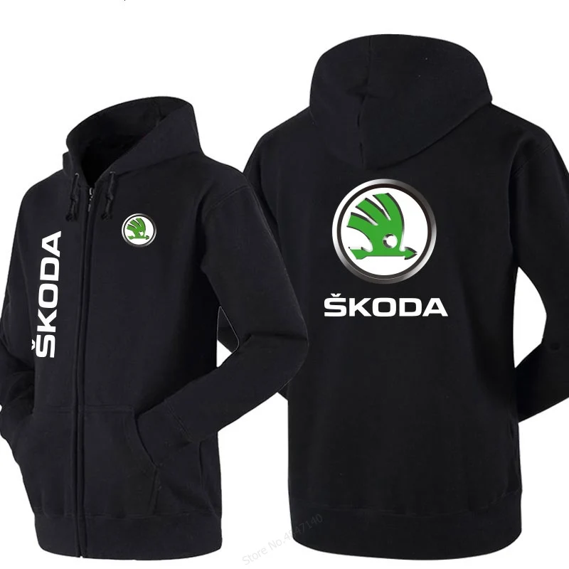 Мужское Новое поступление зимняя Толстовка Skoda с капюшоном для толстовки Мужская
