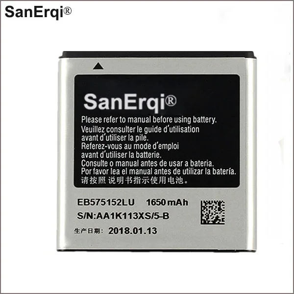 10 шт. EB575152LU аккумулятор для Samsung Galaxy S I9000 I9001 I9003 I589 I8250 I919 D710 I779 I9105 GT-I9000 I897 1650mAh батарея
10 шт. EB575152LU аккумулятор для Samsung Galaxy S I9000 I9001 I9003 I589 I8250 I919 D710 I779 I9105 GT-I9000 I897 1650mAh батарея
