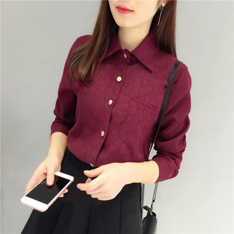 Autumn Vintage Corduroy Shirt Women Blouse Casual Long Sleeve Elegant Shirts Blusa Feminina Turn-Down Collar Ladies Tops Q660
Autumn Vintage Corduroy Shirt Women Blouse Casual Long Sleeve Elegant Shirts Blusa Feminina Turn-Down Collar Ladies Tops Q660