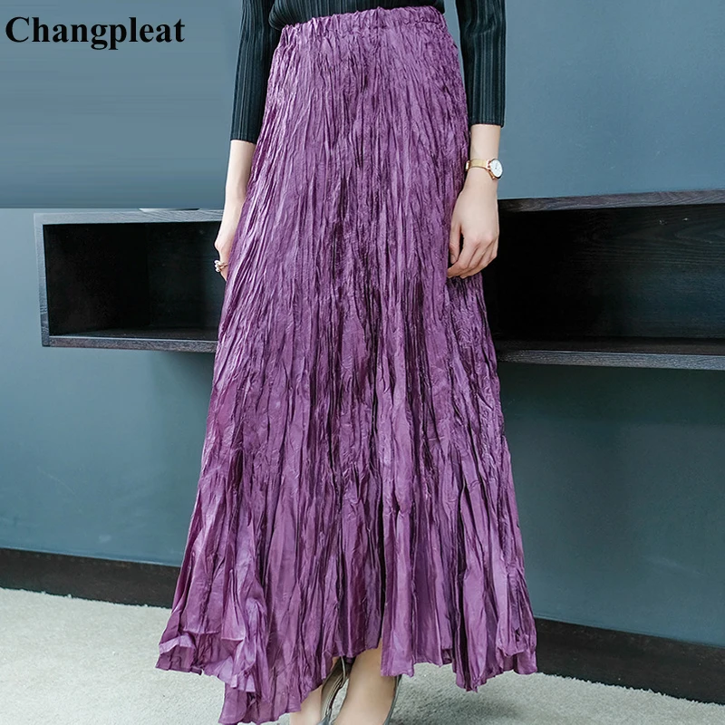 Changpleat Spring Summer Women Skirts Miyak Pleated Fashion Design Solid Elastic waist Large Size A-line Female Skirt Tide S8908
Changpleat Spring Summer Women Skirts Miyak Pleated Fashion Design Solid Elastic waist Large Size A-line Female Skirt Tide S8908