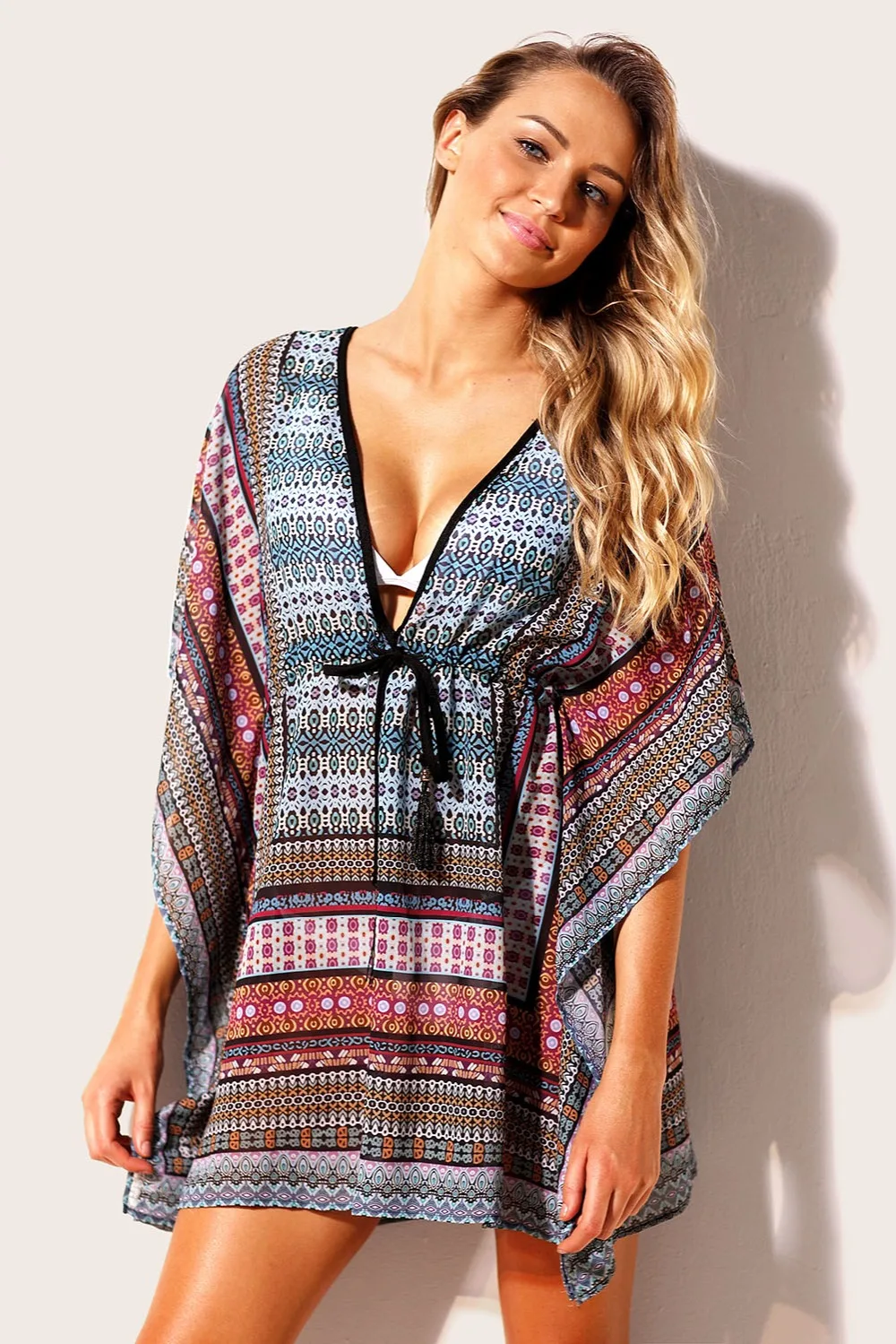 Blue-Multicolor-Bohemian-Print-Caftan-Cover-up-LC420031-22-3