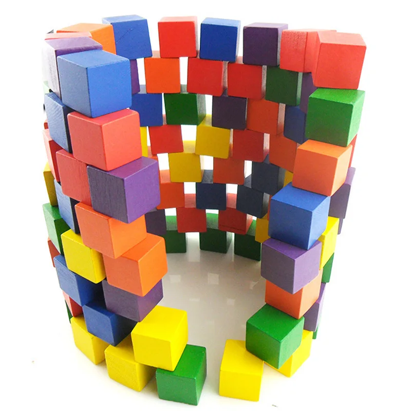 100pcs 2cm Colorful Educational Cube Blocks For Children Creative Stacking Bricks Kids Enlighten Learning Toys Solid Wood Blocks
100pcs 2cm Colorful Educational Cube Blocks For Children Creative Stacking Bricks Kids Enlighten Learning Toys Solid Wood Blocks