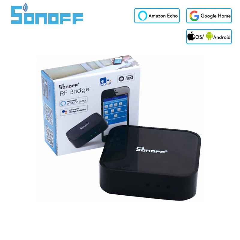 SONOFF RF Bridge 433MHz 433 WiFi Replacement Smart Home Automation Universal Switch Intelligent Remote RF Controller
SONOFF RF Bridge 433MHz 433 WiFi Replacement Smart Home Automation Universal Switch Intelligent Remote RF Controller