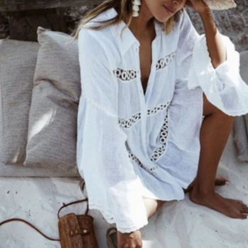 Female shirt 2018 Summer shirt Lace Hollow Sexy Shirt Crochet Swimsuit Beach shirt Cover-Ups Bathing Suit Beach Wear
Female shirt 2018 Summer shirt Lace Hollow Sexy Shirt Crochet Swimsuit Beach shirt Cover-Ups Bathing Suit Beach Wear