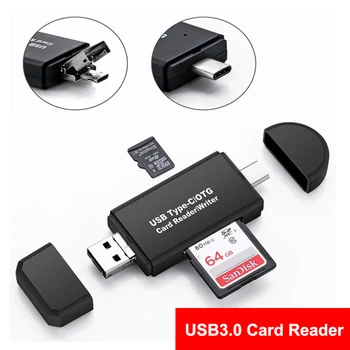 USB 3.0 Type C 2 In 1 OTG Card Reader High-speed USB Universal TF/SD Card Reader for smart phone Computer
USB 3.0 Type C 2 In 1 OTG Card Reader High-speed USB Universal TF/SD Card Reader for smart phone Computer